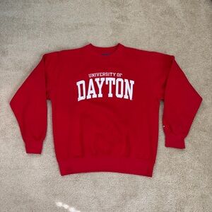 University of Dayton Blue 84 Red Crewneck Sweatshirt
